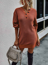 Soild Color Knitted Sexy Dress(3 Colors)