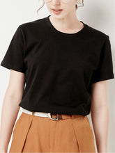Fashion Casual Solid Color Round Neck Loose Short Sleeve T-Shirt