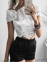 Short Lace White Shirt