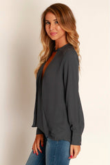 Fashion V neck Women Blouses
