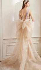 SEQUIN BACKLESS MAXI DRESS