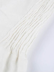 Shell Button Pocket Halter Maxi Dress