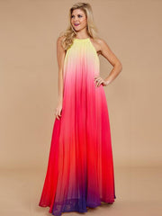 Fashion Strap Multicolor maxi Dresses