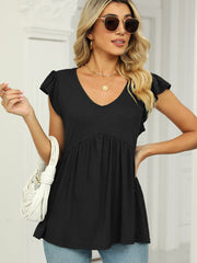 Tops V Neck Sleeveless Solid Color Casual Versatile Tank Top