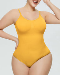 Bodysuit Tummy Control Shapewear Seamless Carved Thong Body Shaper Tank Top