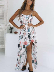 Fashion Sleeveless Print Vest Skater Dresses