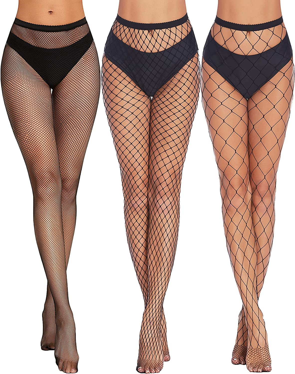 Avidlove Fishnet Thigh Highs Plus Size Fishnet Stockings Pantyhose for Tights