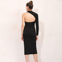 Fashion Single sleeve Bodycon Evening Dresses