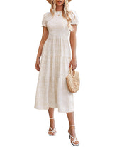 Boho Floral Print Vintage Maxi Dress - Zeagoo (Us Only)
