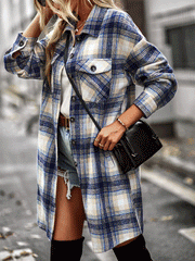 Plaid Shirt Cardigan