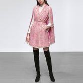 Double Breasted Pocket Pink Jacket