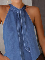 Halter Tie Sleeveless Casual Tank Tops