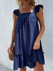 Vacation Beach Loose Sleeveless Mini Dress