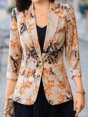 Korean Style Fashion Slim Printed Blazer