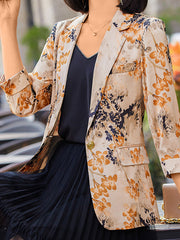 Korean Style Fashion Slim Printed Blazer