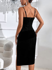 Sexy Fashion Tassel Detail Alluring And Trendy Look Midi Dress