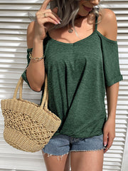 Tops Casual Solid Color Strapless One Shoulder Tank Top