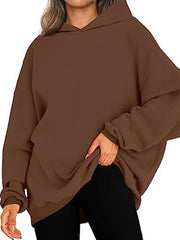 Oversized Fleece Pullover Casual Fashion Outfits Hoodie