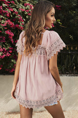Short sleeve women square neck women fashion T-shirts