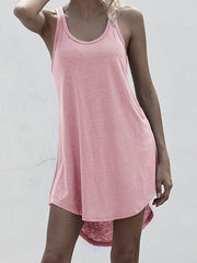 Racerback High-Low Mini Dress