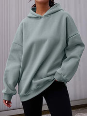 Oversized Fleece Pullover Casual Fashion Outfits Hoodie