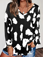 Shirts Leopard Print Round Neck T- Shirt