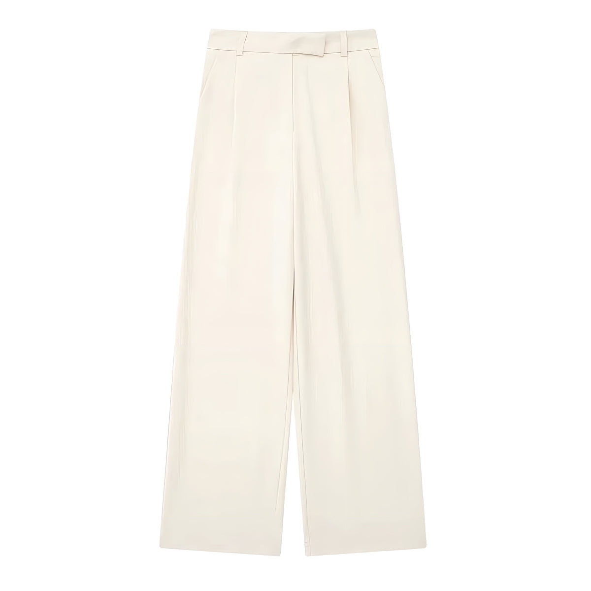 Light Beige Low Rise Trouser Pants