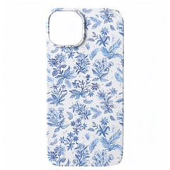 South Hampton Light Blue Floral Print Phone Case For iPhone