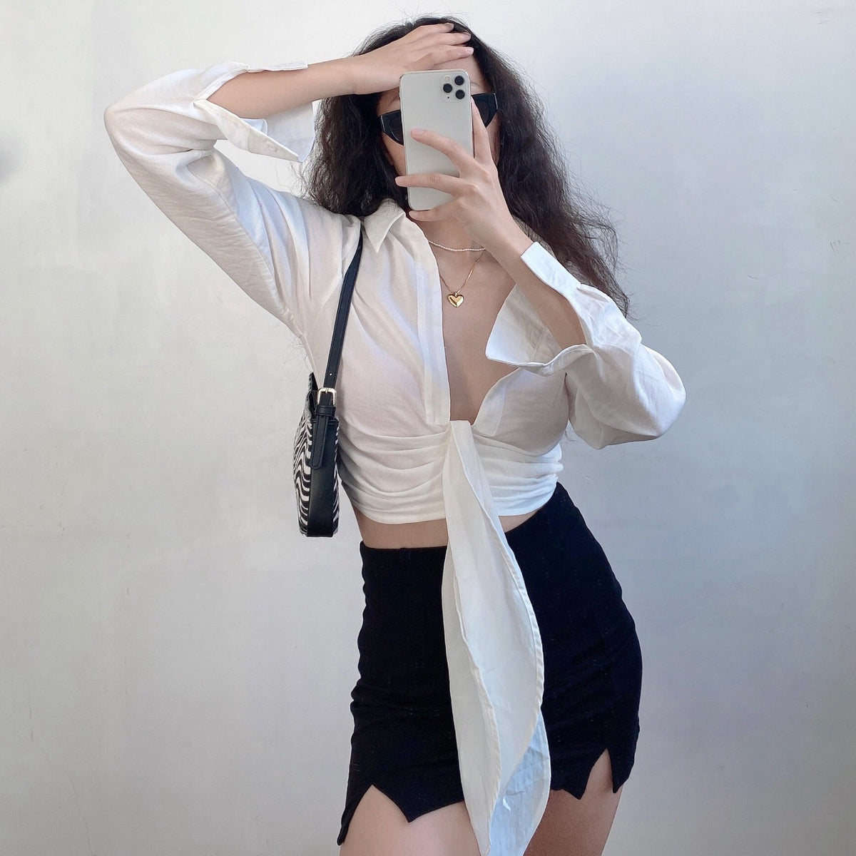 Wild At Heart Tie-Up Blouse