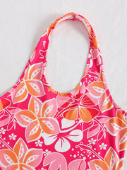 Coloful Floral Fantasy Halter Dress: Your Perfect Summer Style