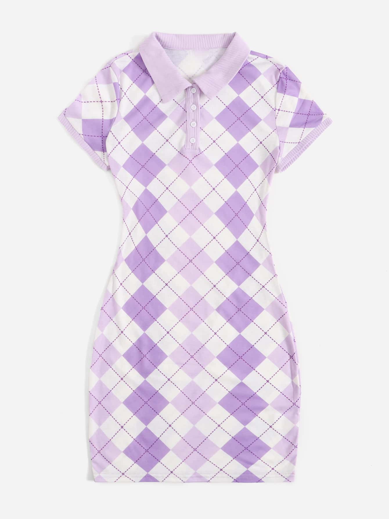 Argyle Pattern Polo Dress: Effortless Style for Every Occasion