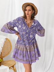 Embrace Your Feminine Style with Floral Flounce Ruffle Hem Dress
