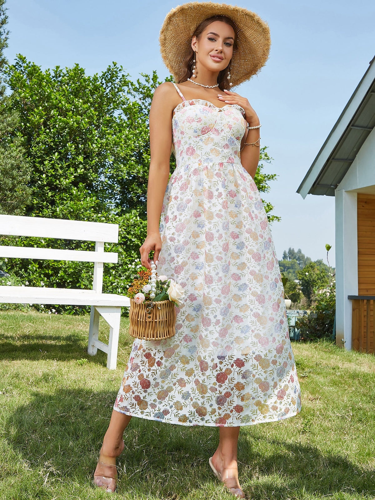 Floral Wonderland Cami Dress: Perfect for the Kentucky Derby