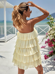 Layer Hem Cami Dress: Effortlessly Chic Style for Your Vacation