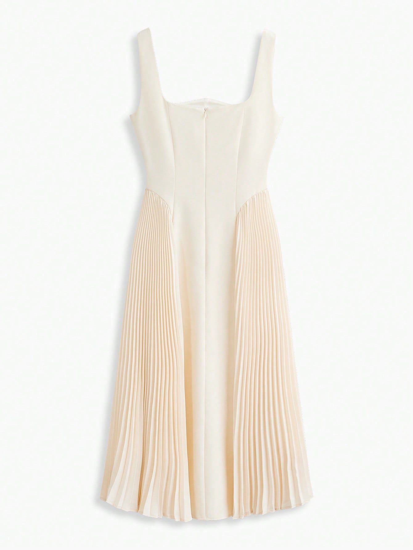 Elegant Pleated Corset Midi Dress: A Premium Statement Piece