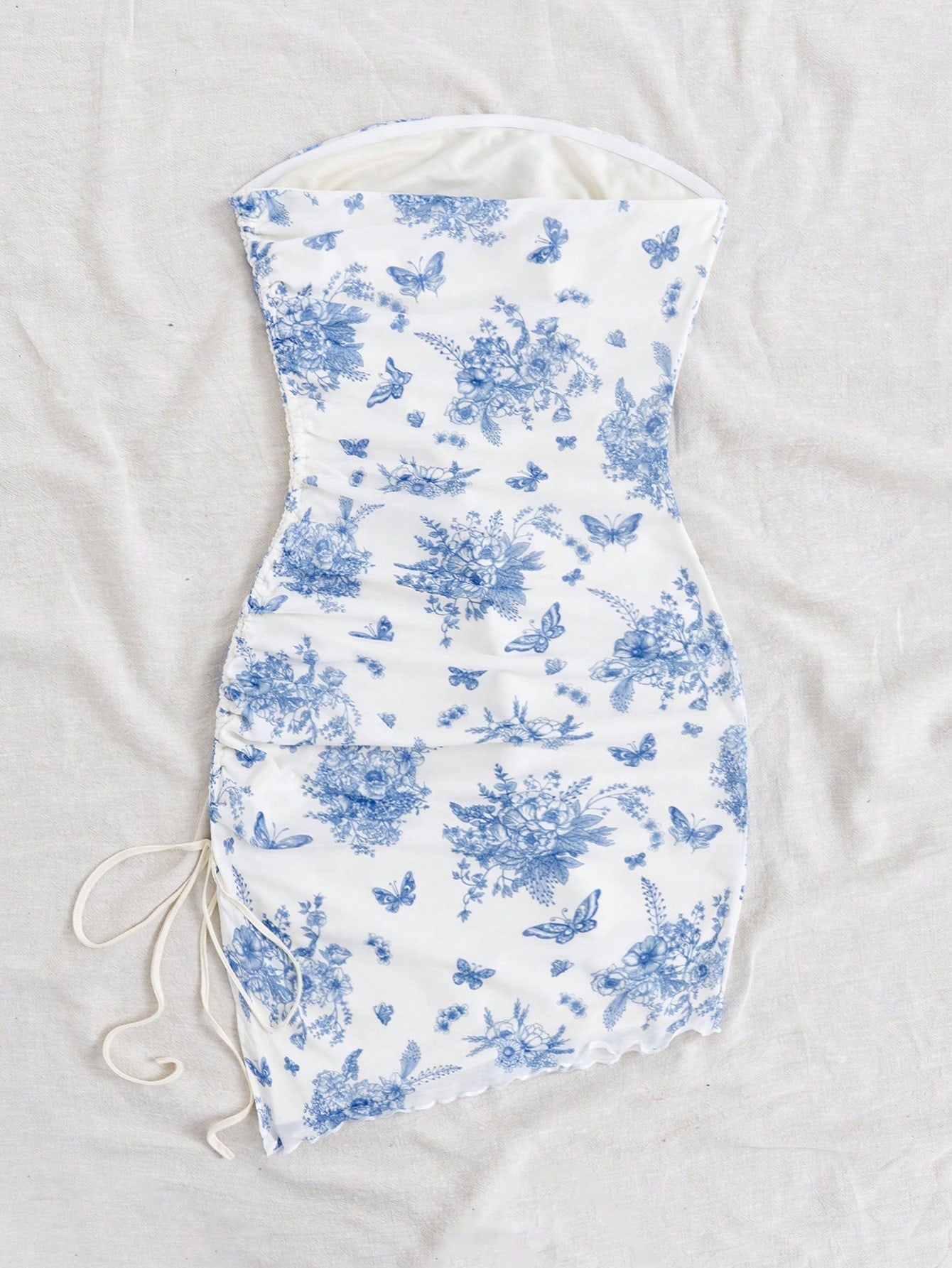 Bloom in Style: Women's Strapless Floral Dress