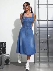 Denim Spaghetti Strap Dress: Effortless Style for Every Occasion