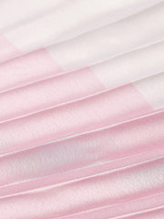 Chic Color Block Pleated Hem Dress for Trendsetting Women