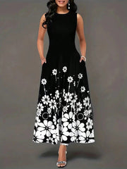 Chic Floral Print Dress with Slanted Pockets: The Ultimate Spring Style