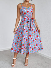 Heartfelt Style: Women's Fashionable Summer Spaghetti Strap Dress