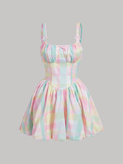 Sweet Princess Plaid Cami Dress: Embrace Your Fashionista Side