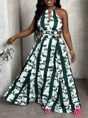 Simple Print Off-Shoulder Dress: Embrace your inner Slayr with this stylish piece