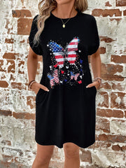 Show Your Patriotism in Style with Independence Day Printed Dress