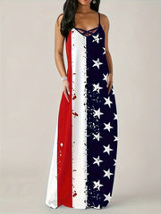 Show Your Patriotism with American Flag Tank Dress for Women