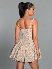 Lovely in the Garden Floral Ruffle Dress â€?Ballet Inspired Style