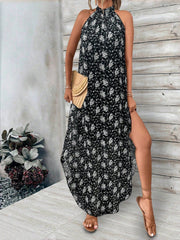 Floral Breeze Halter Neck Dress: Embrace Summer with Style
