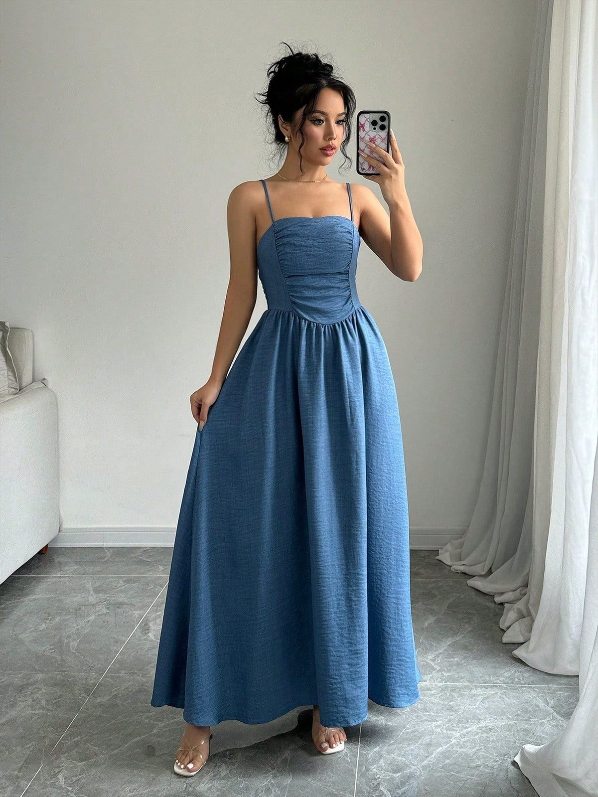 Ruffle Hem Dress: A Solid Color Staple for Every Occasion