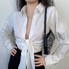 Wild At Heart Tie-Up Blouse