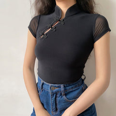 Retro Doll Cheongsam Top ~ HANDMADE