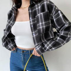 Seoul Streets Plaid Flannel